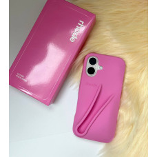 Ярко рожевий чохол Rhode на iPhone 16 з лімітованої серії "Shortcake" Lip Case